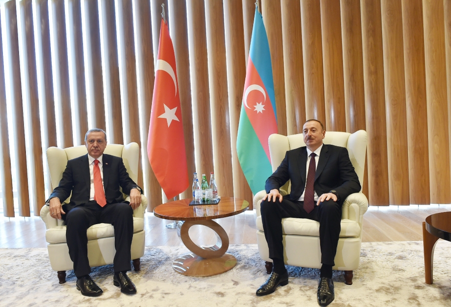 الرئيس إلهام علييف يلتقي نظيره التركي رجب طيب أردوغان