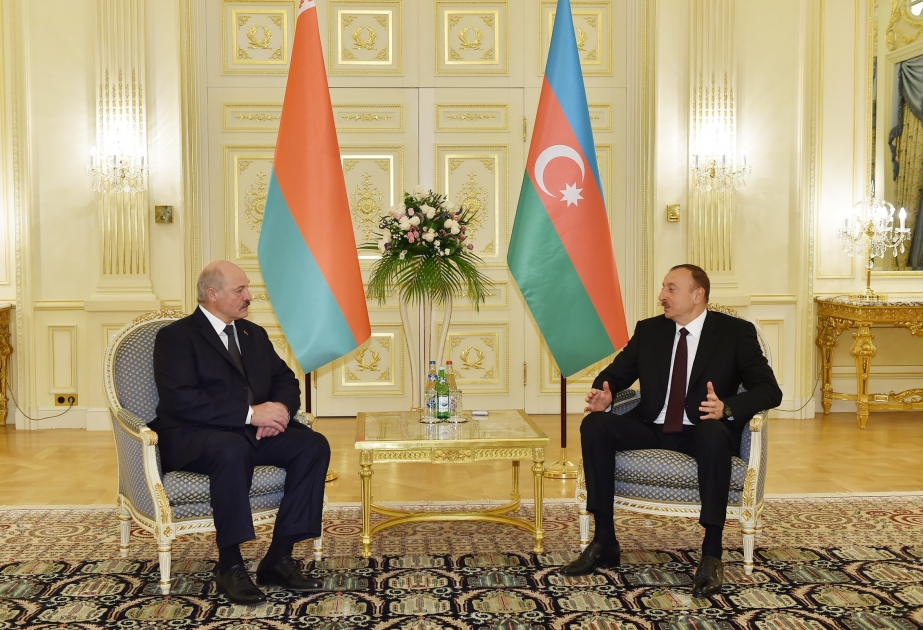 President Ilham Aliyev met with President of Belarus Alexander Lukashenko VIDEO