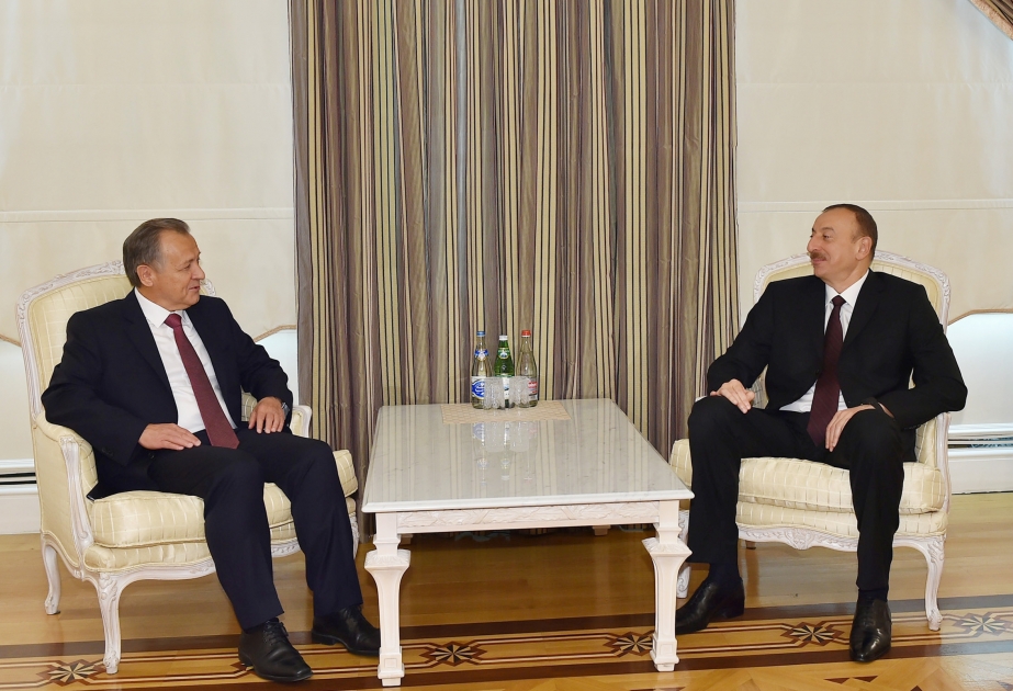 阿塞拜疆总统伊利哈姆•阿利耶夫接见列支敦士登议会议长阿尔伯特•弗里克