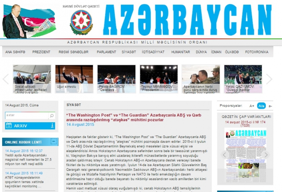 “The Washington Post” və “The Guardian” Azərbaycanla ABŞ və Qərb arasında razılaşdırılmış “atəşkəs” mühitini pozurlar
