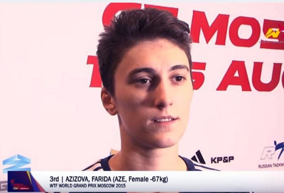 Azerbaijani female taekwondo fighter claims bronze in Russia