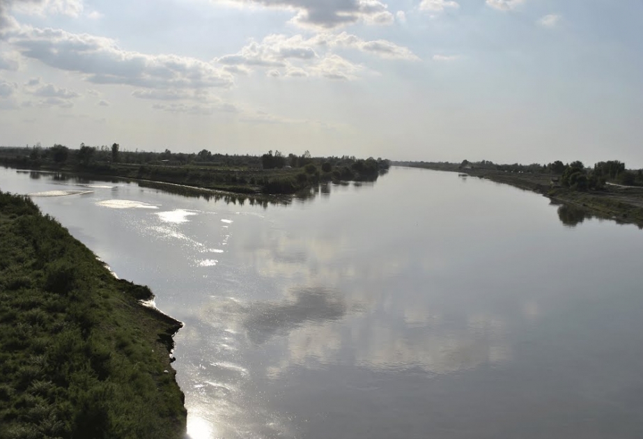 Araz çayının Novruzlu məntəqəsində suyun səviyyəsi qalxıb