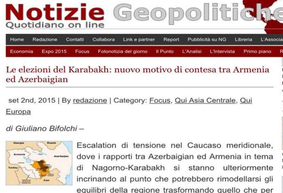 Notizie Geopolitiche analyses Armenian-Azerbaijani Nagorno-Karabakh conflict