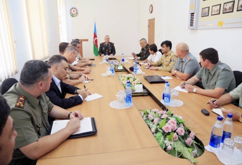 Foreign military attaches visit International Military Cooperation Department of Azerbaijani Defense Ministry