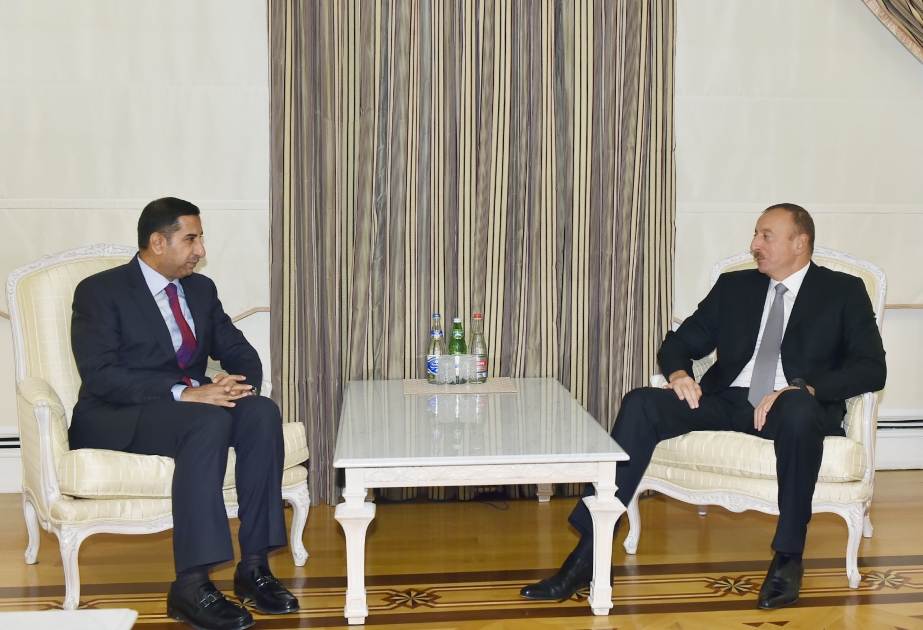 阿塞拜疆总统伊利哈姆•阿利耶夫接见结束外交任期的伊拉克驻阿塞拜疆大使
