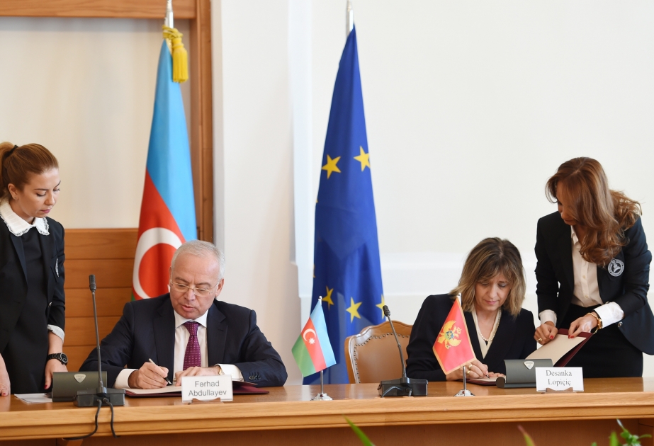 Verfassungsgerichte von Aserbaidschan und Montenegro unterzeichnen Memorandum über die Zusammenarbeit