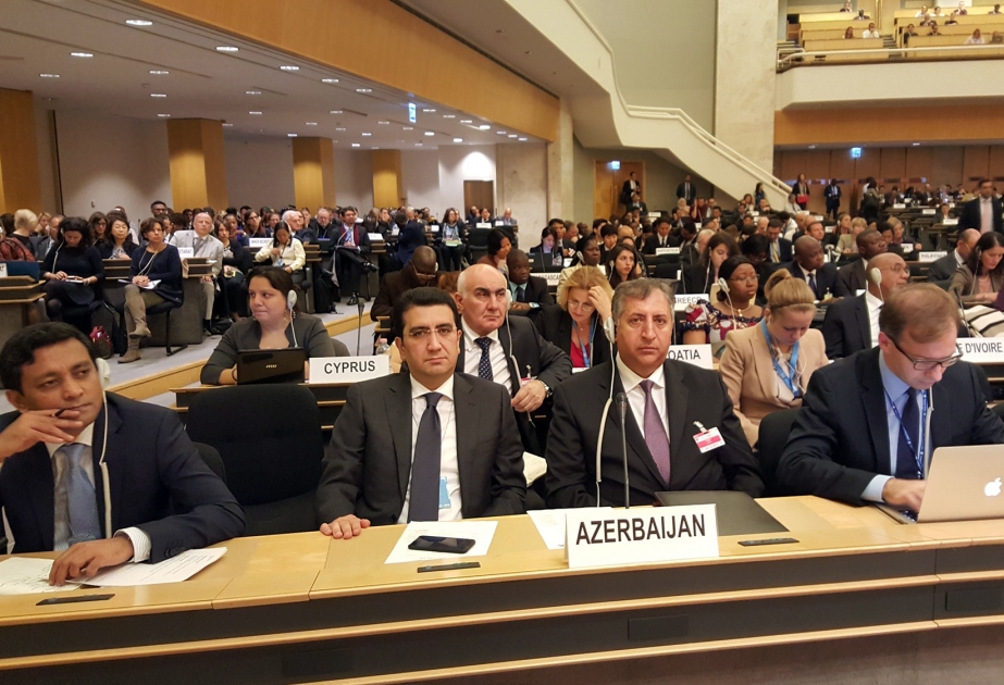 Bei der 66. Tagung des Exekutivkomitees vom Hohen Kommissar der Vereinten Nationen für Flüchtlinge über aserbaidschanische Realien gesprochen