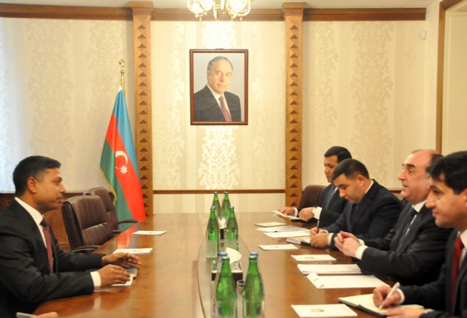 Azerbaijani FM meets incoming Indian Ambassador