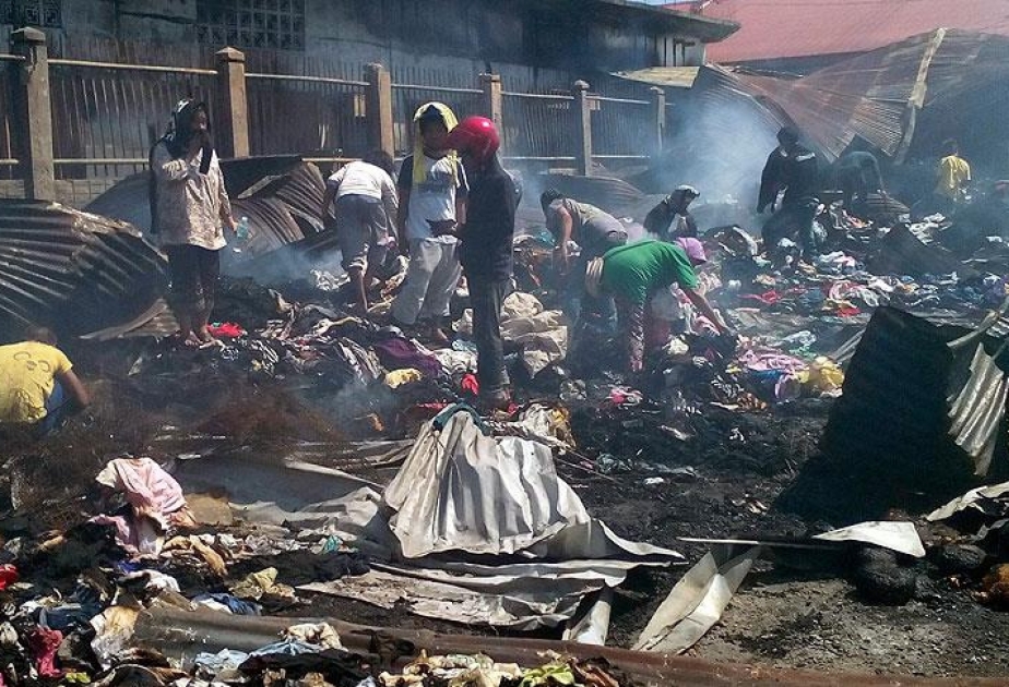 Philippines market fire kills 15