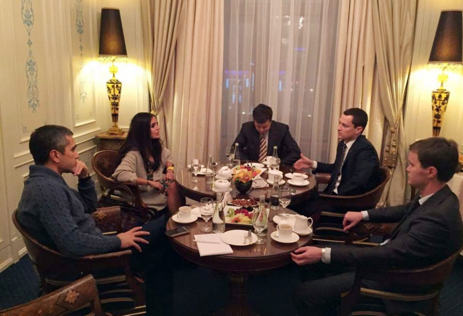 Vice-president of Heydar Aliyev Foundation Leyla Aliyeva meets head of Russian Federal Agency for Youth Affairs
