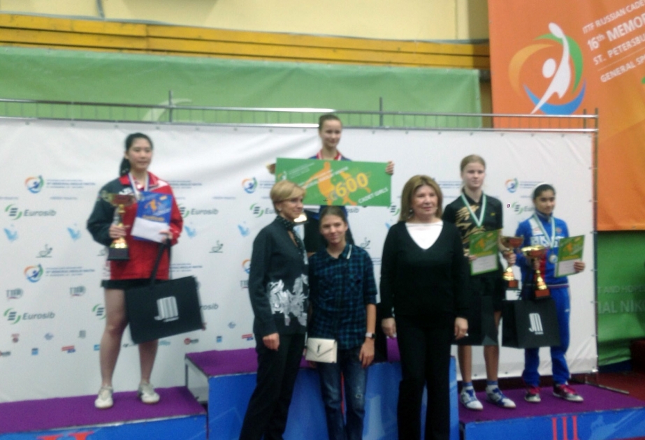 لاعبة أذربيجانية لتنس الطاولة تحل مركزا ثانيا في مسابقة دولية بسانت -بطرسبرغ