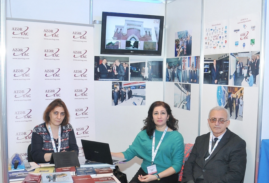 AZERTAC demonstrates its stand at BakuTel-2015