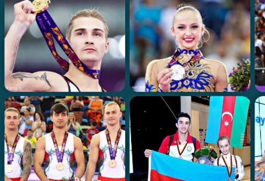 Рекордное количество медалей завоевали гимнасты Азербайджана в 2015 году