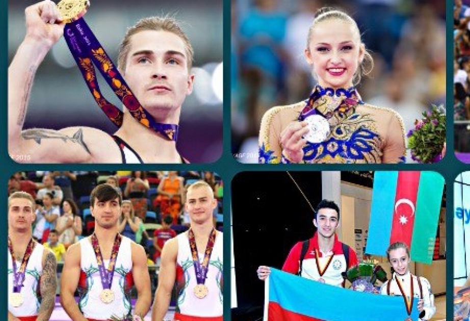 Aserbaidschanische Turner gewinnen eine Rekordzahl von Medaillen im Jahr 2015