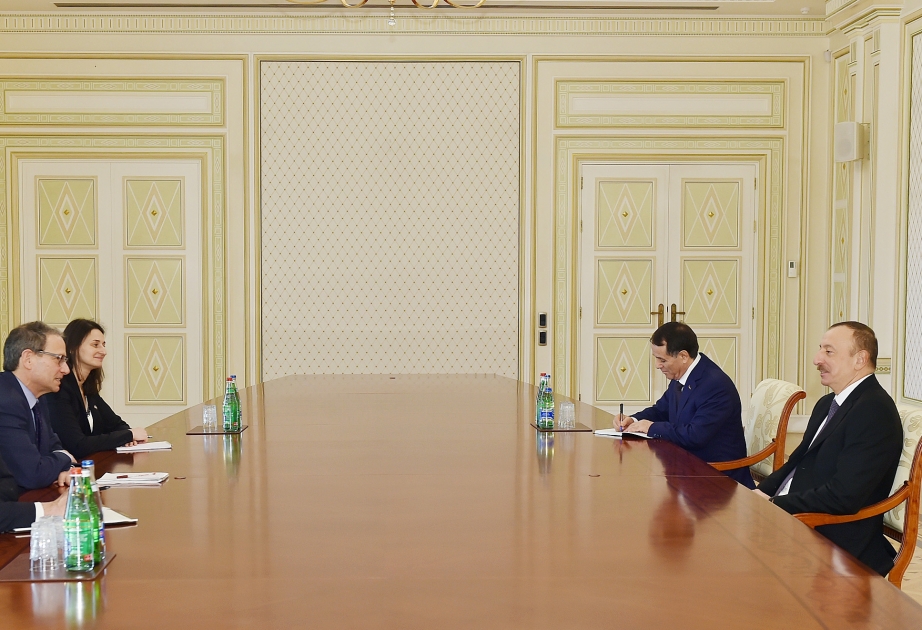 伊利哈姆•阿利耶夫总统接见美国国家安全委员会欧洲事务高级主任