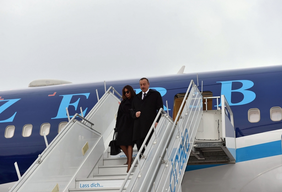 Arbeitsbesuch des Präsidenten von Aserbaidschan Ilham Aliyev in der Schweiz VIDEO