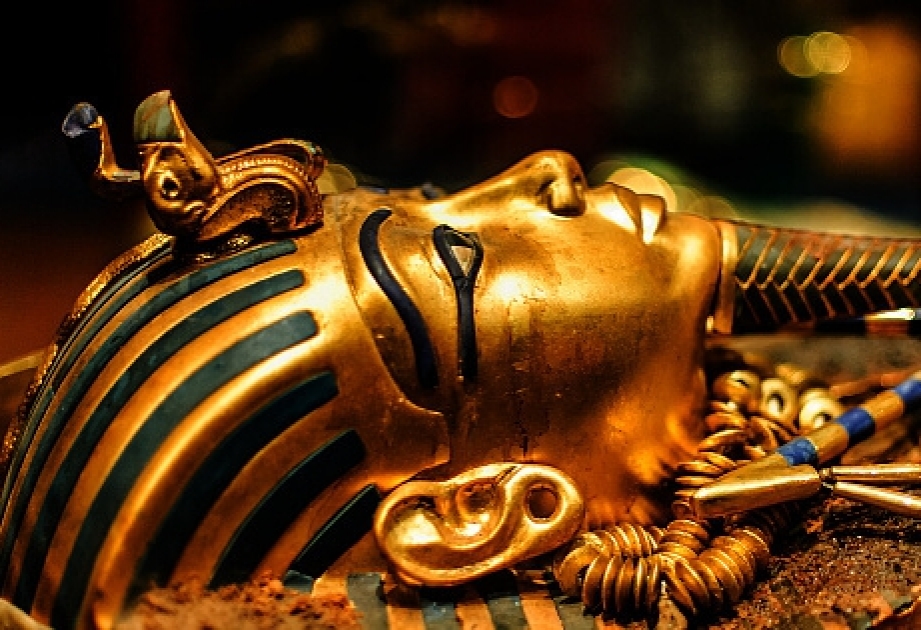 Berühmte Totenmaske des ägyptischen Pharaos Tutanchamun