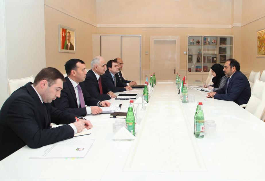 بحث المسائل المتعلقة بعقد الاجتماع السادس للجنة الأذربيجانية الإماراتية الحكومية المشتركة
