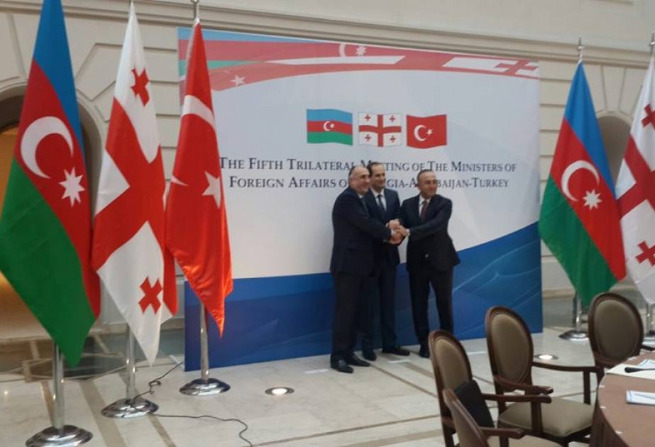 Azerbaijani, Turkish and Georgian FMs meet in Tbilisi