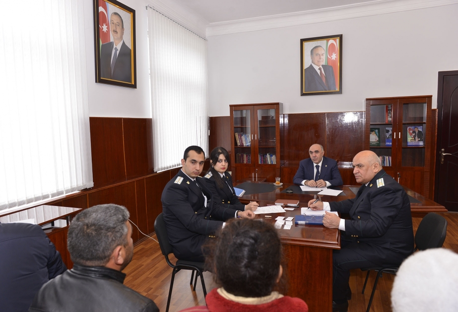 Генеральный прокурор принял граждан в городе Кюрдамир