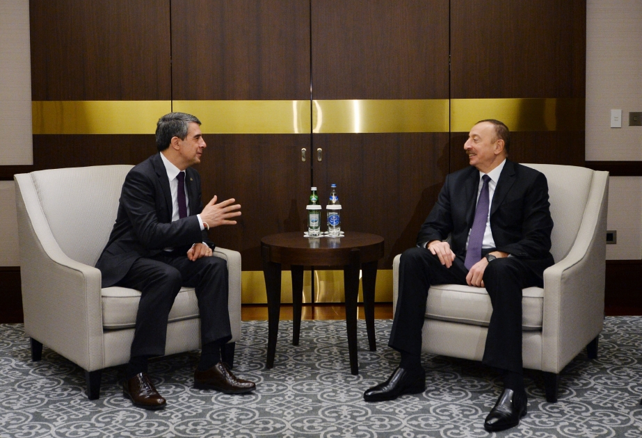 President Ilham Aliyev met with Bulgarian President Rosen Plevneliev VIDEO