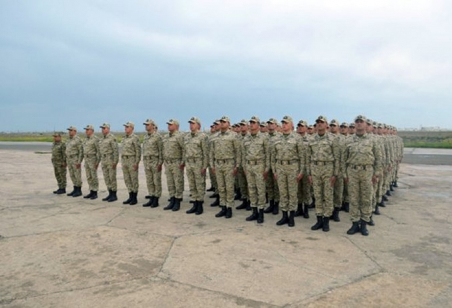 Aserbaidschanische Militär nehmen an der Hauptplanungssitzung von 