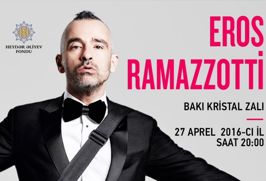 Eros Ramazzotti to give concert in Baku