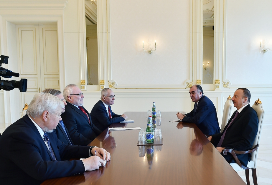President Ilham Aliyev received OSCE Minsk Group co-chairs and Personal Representative of OSCE Chairperson-in-Office VIDEO
