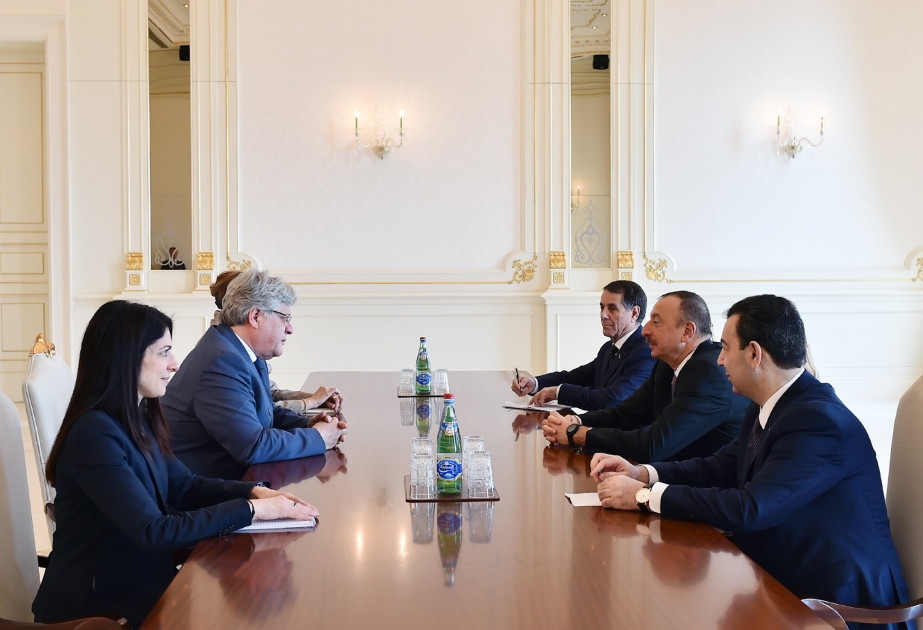President Ilham Aliyev received delegation led by PACE co-rapporteur for monitoring of Azerbaijan VIDEO
