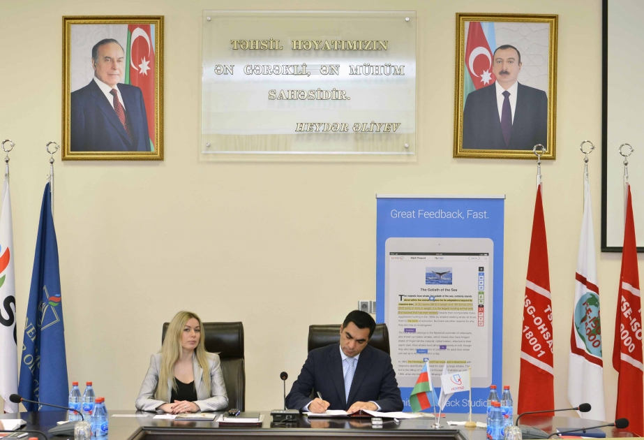 Baku Higher Oil School, Turnitin company sign cooperation agreement