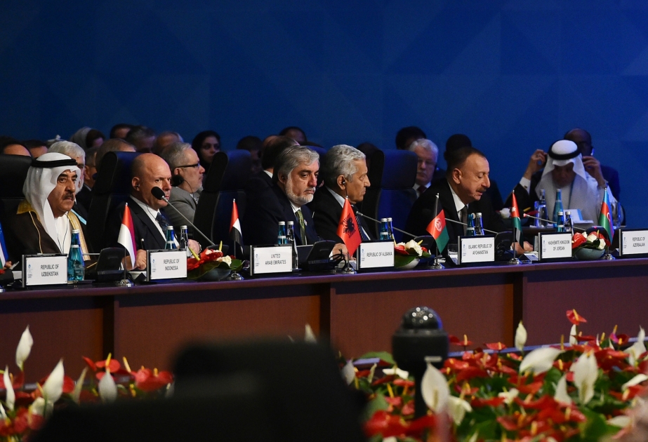 Präsident Ilham Aliyev hält eine Rede beim OIC-Gipfel in Istanbul VIDEO
