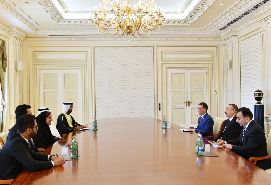 伊利哈姆•阿利耶夫接见阿联酋宽容部长