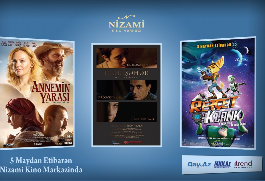Nizami Kino Mərkəzində yeni yerli və xarici filmlər