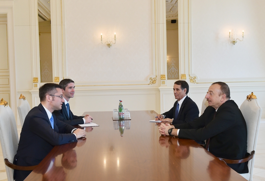 الرئيس الأذربيجاني يلتقي المبعوث الخاص للجمعية البرلمانية لمنظمة الأمن والتعاون في أوروبا الى منطقة جنوب القوقاز