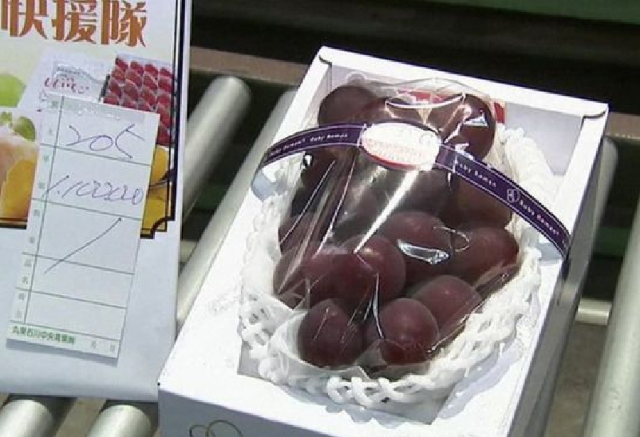 Bunch of grapes sells for £8,350 in Japan