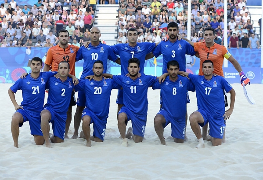 Azerbaijan beach soccer team name squad for Euro league qualifying round