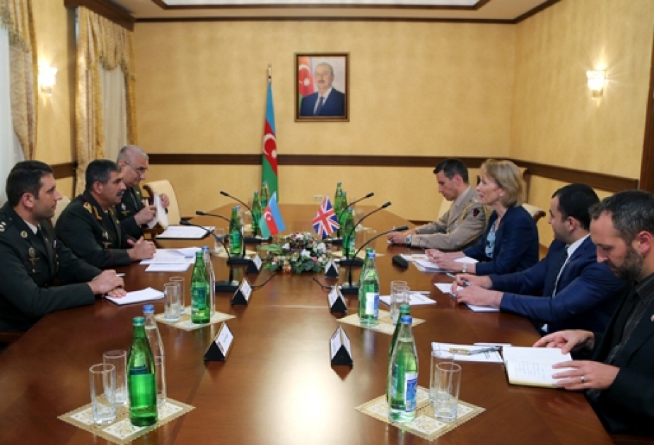 Azerbaijan`s Defence Minister meets British Ambassador