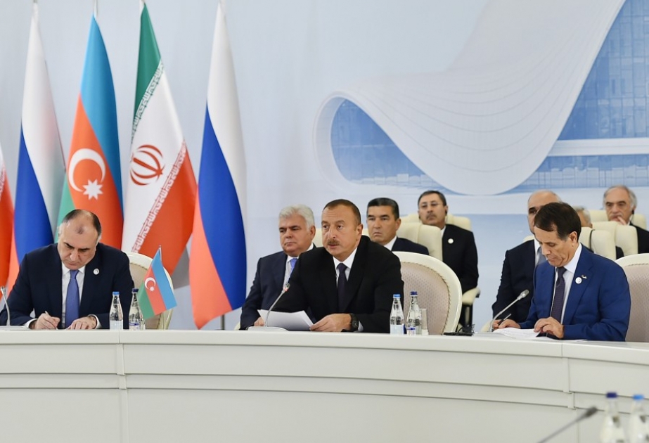 رئيس أذربيجان: سوكار حريصة على المشاركة في الأعمال الجارية في قطاعي إيران وروسيا من بحر الخزر