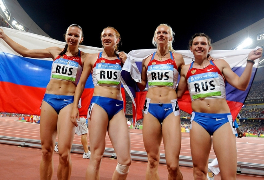 Yüngül atletika üzrə Rusiyanın yığması Pekin Olimpiadasındakı qızıl medaldan məhrum edilib