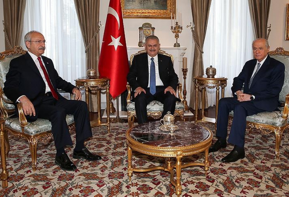 Les dirigeants de partis d'opposition turcs se réunissent au palais de Cankaya
