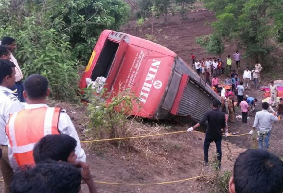 10 killed as private bus plunges into canal near Khammam, India