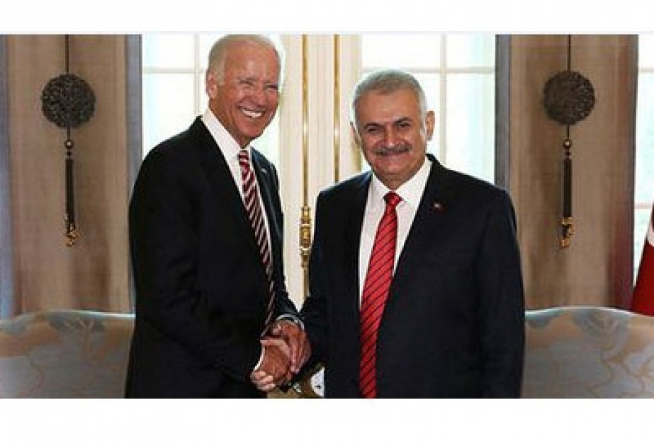 Ankara : Joe Biden reçu par le Premier ministre Binali Yildirim