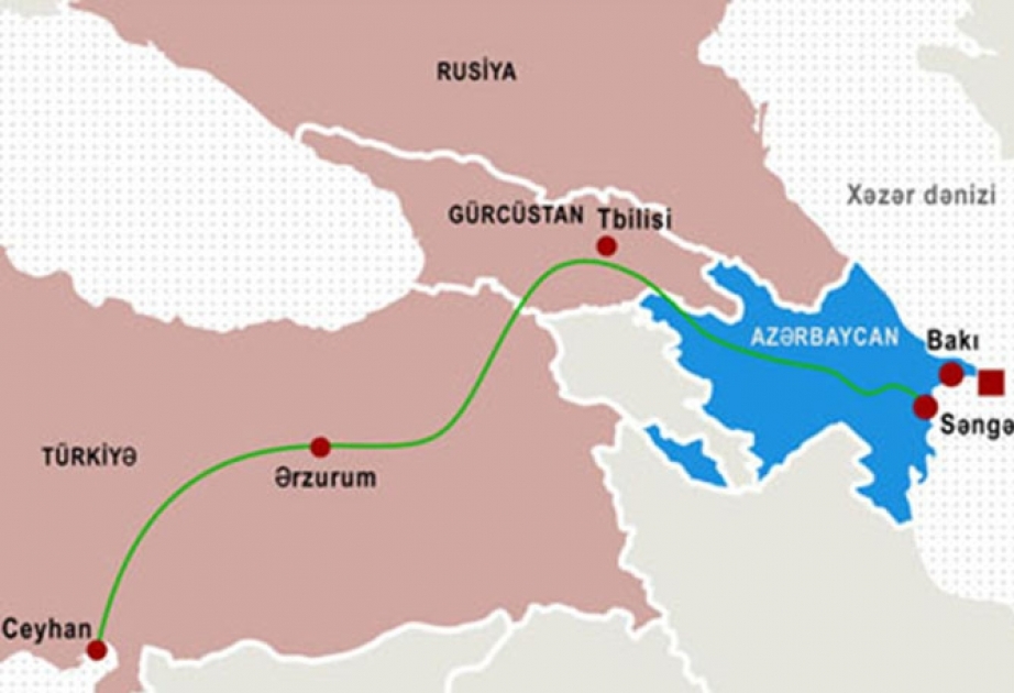 نقل 2.5 مليون طن من البترول الأذربيجاني عبر خط أنابيب ب ت ج في اغسطس
