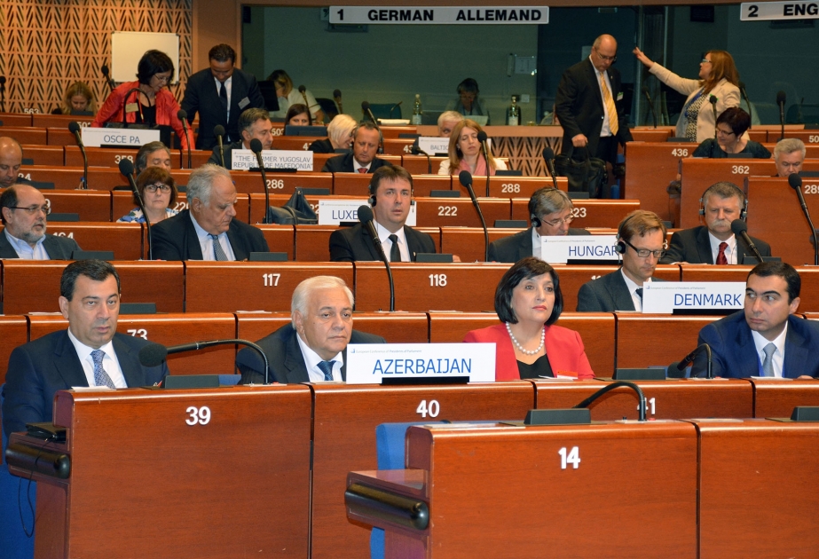 Le président du Milli Medjlis participe à la conférence des présidents de parlement de l’APCE