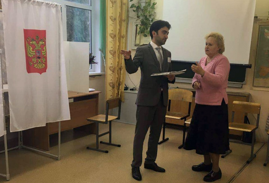 Azerbaijani diaspora representatives observe Russian Duma election