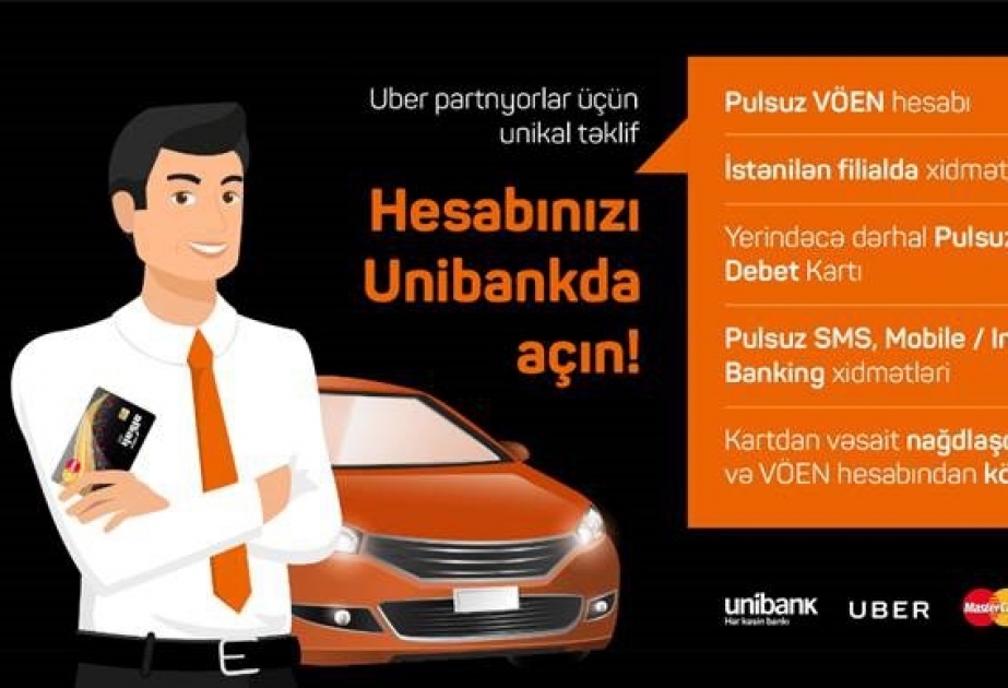 “Uber”, “Mastercard” və “Unibank” birgə layihəyə start veriblər