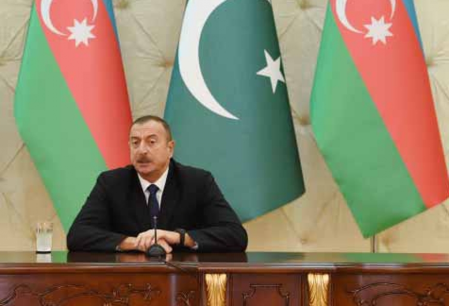 总统伊利哈姆•阿利耶夫: 阿塞拜疆人民高度评价巴基斯坦兄弟的态度