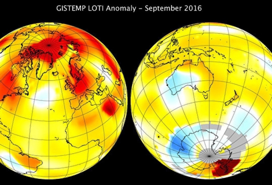 NASA: сентябрь 2016 года стал самым жарким за все время наблюдений