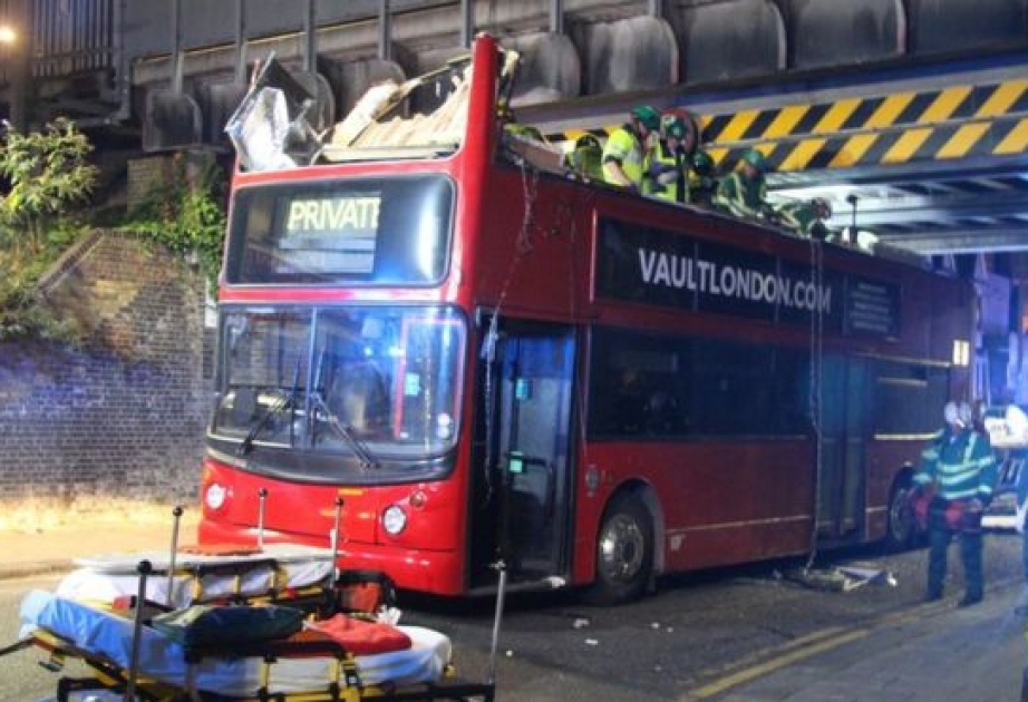 Bus hits bridge in Tottenham, injuring 26 people