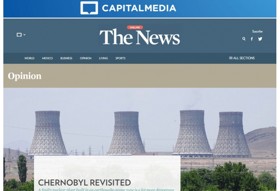 Mexican newspaper highlights dangers of Metsamor nuclear plant